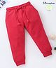 Honeyhap Premium Full Length 100% Cotton   Anti-Microbial   Lounge Pant - Red