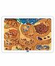Mini Leaves 35 Pieces Wooden Under Ground  Animal Jigsaw Puzzle with Wooden Tray