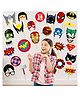 Zyozi Birthday Party Photo Props Multicolor - Pack Of 28