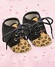 Coco Candy Leopard Print Booties - Black