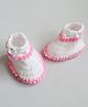 Woonie Color Block Booties - Cream Pink
