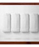 Elementary Reusable Muslin Cotton Square Organic Nappy Set Large Size Pack of 4 - White