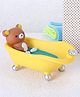 Babyhug Bathtub Shape Soap Dish Teddy Bear Design - Yellow