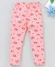 Babyhug Full Length Leggings Floral Print - Pink