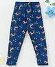 Babyhug Full Length Leggings Reindeer - Blue