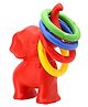 Little Finger Elephant Ring Toss Toy - Red