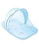 R for Rabbit Snuggy Safari Baby Sleeping Bedding Set with Mosquito Net with Zip Clousre, 100% Soft Cotton Bed for Kids, Printed Baby Nest for New Born, Sleeping Bag for 0 to 12 Months Toodler (Blue)