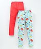 Pspeaches Set Of 2 Elephant Print Full Length Leggings  - Green