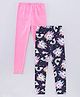 Pspeaches Pack Of 2 Full Length Unicorn Print Set  - Navy