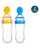 Tiny Tycoonz Silicone Squeezy Food Feeder Bottle Pack Of 2 Multicolor - 90 ml Each
