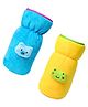 The Little Looker Plush Cotton Bottle Cover Blue Yellow Pack of 2 - Fits 330 ml Bottle 
