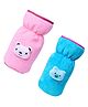 The Little Lookers Plush Cotton Bottle Cover Pink Blue Pack of 2 - Fits 330 ml Bottle