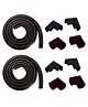 The Little Lookers L Shaped Corner and Edge Guard Combo of 2 - Black 