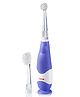 LuvLap Joy Baby Sonic Infant and Toddler Electric Toothbrush for Ages 0-3 Years (Purple)