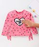 Vitamins Full Sleeves Party Top Reversible Sequence - Pink
