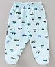 Child World Bootie Leggings Vehicle Print - Torquoise Blue