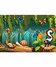 Wens Cartoon Theme Self Adhesive Wall Poster - Multicolor