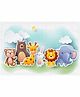 Wens Cartoon Theme Self Adhesive Wall Poster - Multicolor