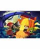 Wens Cartoon Theme Self Adhesive Wall Poster - Multicolor