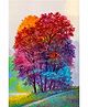 WENS Nature Theme Self Adhesive Wall Poster - Multicolor