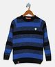 Monte Carlo Full Sleeves Striped Sweater - Black