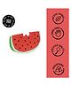 Oli & Carol Natural Rubber Teether for baby- Soft & Chewable Fruit Teether-Wally the Watermelon