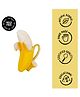 Oli & Carol Natural Rubber Teether for baby- Soft & Chewable Fruit Teether-Ana Banana