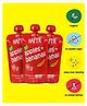 Happa Organic Baby Food Apple & Banana Puree | 100% Fruits | No Sugar, Milk Powder, Preservatives | 3 Packs | 6M+ (100g Each)