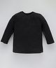 KAVEE Full Sleeves 100% Cotton Bio Washed Solid Tee - Black