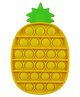 FunBlast Pineapple Shaped Stress Relieving Silicone Pop It Fidget Toy - Multicolor