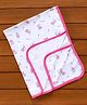 Tinycare Baby Towel with Rabbit Print - Pink