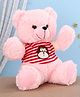 Chun Mun Stuff Teddy Bear With Red T-Shirt Soft Toy Pink - Height 33 cm