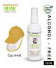 COCOON ORGANICS 100% Organic Alcohol-Free Mask Sanitizer Honey-Vanilla Fragrance with Cap-shield- 100 ml 