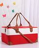 Diaper Caddy Bag - White Red
