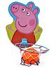 Pegga Pig Face Shape Basket Ball Set with Ring - Multicolor
