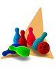 Rubbabu Natural Rubber Foam Six Pin Bowling Set - Multicolour