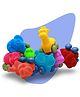 Rubbabu Aniwheelies Assortment Pack of 8 - Multicolour