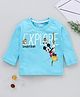 Babyhug Full Sleeves Tee Mickey Mouse Print - Blue