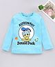 Babyhug Full Sleeves Tee Donald Duck Print - Blue