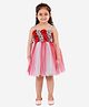 KIDSDEW Sleeveless Flower Applique Fit & Flare Dress - Grey