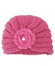 Baby Moo Floral Turban Cap - Pink
