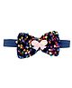 Tia Hair Accessories Sequins Big Bow Headband - Navy Blue