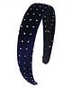 Tia Hair Accessories Velvet Hair Band - Dark Blue