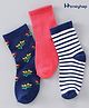 Honeyhap Premium Regular Length Bamboo Nylon Spandex Pack of 3 - Navy Pink