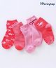Honeyhap Premium Ankle Length Bamboo Nylon Spandex Set of Socks Pack of 5 - Multicolor