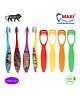 MAXI  Junior Oral Care Combos Toothrushes & Tongue Cleaner Pack of 8 - Multicolour