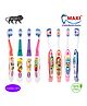 MAXI Junior Toothbrush Pack of 8 - Multicolor