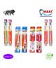 MAXI Junior Toothbrush Pack of 8 - Multicolor