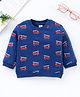 ToffyHouse Full Sleeves Tee Vehicle Print - Navy