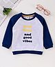 ToffyHouse Full Sleeves Tee Text Print - Blue